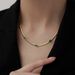 Ins Style Non Fading Inlaid Zircon Necklace, Personalized Bracelet, Electroplated Gold Jewelry Set_ipsvogv.com