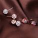 Unisex popular jewelry Rose gold electroplated micro inlaid zircon ball earrings Popular women's earrings_ipsvogv.com