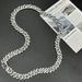 14mm Diamond Spacer Buckle Cuban Chain Hip Hop Style Trendy Men And Women Bracelet Necklace_ipsvogv.com