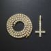Unique Full Inverted Cross Necklace Hip Hop Rap Versatile Inlaid Diamond Pendant Tennis Chain Choker_ipsvogv.com