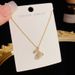 Gold Necklace Summer Fashion Fresh Micro Paved Zircon Versatile Clavicle Chain Internet Celebrity Personality Light_ipsvogv.com