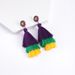Personality trend carnival tassel earrings fashionable and versatile ladies daily carnival wear earrings_ipsvogv.com