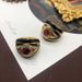 Medieval Vintage Ring Set With Diamonds, Rose Purple, High-end Elegant Ring, Black Enamel Glaze, Classic And Versatile_ipsvogv.com