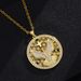 hot selling Eagle Guardian cross pendant necklace unisex copper plated real gold inlaid zircon accessories_ipsvogv.com
