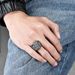 Retro goat head stainless steel ring ring men's personality domineering ram titanium steel wrench hand jewelry_ipsvogv.com