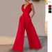new slim jumpsuit high waist slimming jumpsuit straight wide leg pants for women_ipsvogv.com