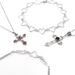 New Love Wings Black Dotted Colorful Diamond Necklace Pendant Set Of 4_ipsvogv.com