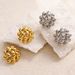 Hot Selling Spot INS Gold Plated Titanium Steel OOTD Water Drop Sun Flower Earrings_ipsvogv.com