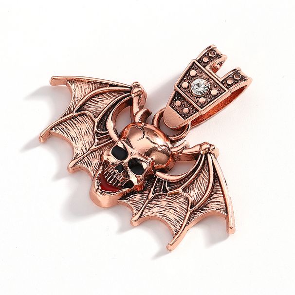 Hip Hop Halloween Skull Alloy Oil Drop Pendant With Exaggerated Personality, Men's Necklace_ipsvogv.com