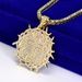 2025 New Thorn Cross Zinc Alloy Full Rhinestone Pendant Necklace_ipsvogv.com