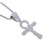 Hip Hop New Snake Cross Pendant Fashion Trend Inlaid Zircon Men's Necklace_ipsvogv.com