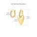 Unisex Real Gold Brass Electroplating, Personality Publicity, Fashion, Versatile, Light Luxury Style, Love Two Color Earrings_ipsvogv.com