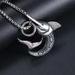 New Nordic Mythical Shark Shaped Titanium Steel Men's Pendant Necklace_ipsvogv.com