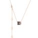 Titanium Steel Necklace, Man Waist, Black Ceramic Rose Gold, Little Figure Pendant, Female Collar Chain, Gold Wrapped,_ipsvogv.com