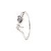 Women's Jewelry Elegant Heart-Shaped "Mom" Engraved Ring With Floral Design, Silver Plated Copper, Perfect Gift For Mother's Day_ipsvogv.com