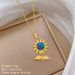 【 】 Starry Sky Leaves, Flowers, Diamonds, Light Luxury, Gorgeous Charm, Full Diamond Necklace, Women's Versatile_ipsvogv.com