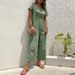 Women's casual commuting nine-point pants summer wide-leg jumpsuit women_ipsvogv.com