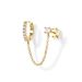 Women's Jewelry Fashion All Match Single Row Diamond Earrings Ins Tassel Personality Earrings Ear Buckles Female Trendy Earrings_ipsvogv.com