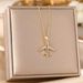 Personalized Hip-hop With Diamond Inlaid Airplane Pendant, Titanium Steel Necklace, Women's Instagram Trend Sweater_ipsvogv.com