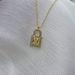 Women's Jewelry Square Diamond Small Lock Necklace Full Of Diamond Zircon Love Clavicle Chain Fashion Temperament Versatile Necklace_ipsvogv.com