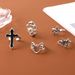 New Personalized Love Five Pointed Star Chain Butterfly Hollow 5-piece Set Ring_ipsvogv.com