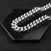 White Vinyl Men's Hip-hop, Women's Collarbone Chain, Contrasting Color, Cuban Thick Necklace, Trendy Necklace_ipsvogv.com