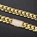 Men's Jewelry Hip Hop New Style 5 Sizes And Widths Real Gold Electroplated Copper Large Cuban Chain Inlaid With Zircon Buckle Necklace_ipsvogv.com