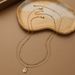 Women's Jewelry Personalized Fashion Double Layer Square Rose Pendant K Simple Clavicle Chain Two Piece Set_ipsvogv.com