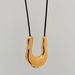 Spot INS Gold Plated Titanium Steel U Shaped Horseshoe Design Exaggerated Drawstring Adjustment Necklace_ipsvogv.com