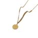 Rose Brand Necklace Female Ins Titanium Steel Colorless Gold Same Style Rose Pendant French Style_ipsvogv.com