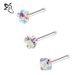 Women's Jewelry Stainless Steel Zircon Nose Nails Star Shaped Right Angle Titanium Steel Nose Jewelry Set Piercing Jewelry_ipsvogv.com