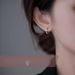 Silver Earbone Nail, Hole Maintenance, Junior High Grade Sensory Ring, Circular Buckle, Earnail, Ear Ornament, Female_ipsvogv.com
