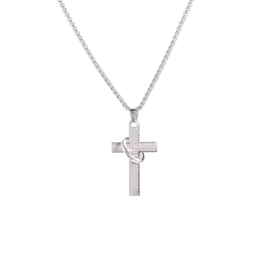 Cross Titanium Steel Necklace Men, Light Luxury And Niche, Versatile Hip-hop High-end For Women, New Accessories_ipsvogv.com