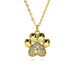 Necklace Micro Inlaid Zircon New Arrival Dog Paw Cat Paw Hot Selling Accessories Women's Versatile Clavicle Chain Zircon Necklace Pendant_ipsvogv.com