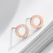 Women's Jewelry Simple Stainless Steel Earrings Hollow Round Hammer Ear_ipsvogv.com