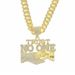 Hip hop alloy full diamond letter splicing pendant, Cuban chain necklace, nightclub bouncing accessories, men's jewelry_ipsvogv.com