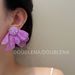 Unisex French Yellow Chiffon Flower Earrings Retro Fairy Temperament Exaggerated Holiday Style Niche Design Earrings Earrings_ipsvogv.com