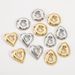 1 Pair Retro Simple Style Circle Water Droplets Heart Shape Iron Gold Plated Ear Studs_ipsvogv.com