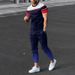 Men's Clothing loose sports suit 3D digital printing personalized fashion short-sleeved trousers_ipsvogv.com