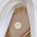】 Pearl 【 Cross Light Luxury Charm Gorgeous Full Diamond Necklace Women's Versatile Clavicle Titanium Steel Chain 【 】_ipsvogv.com