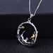 Designer Natural Gemstone National Style Pendant Natural Style Animal Design Silver Topaz Necklace Pendant_ipsvogv.com