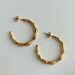 INS Fashionable Niche INS Retro Titanium Steel Bamboo Knot Old Earrings_ipsvogv.com