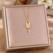Light Luxury High-end Tassel Key Micro Inlaid With Diamonds, Long-lasting Lock Titanium Steel Necklace, Feminine_ipsvogv.com