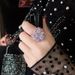 Luxury Full Diamond Round Sparkling Zircon Banquet Engagement Ring For Women_ipsvogv.com