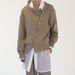 Women's Clothing oblique button irregular design lazy style sweater cardigan round neck knitted jacket _ipsvogv.com