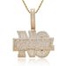 Unisex Hip Hop Pendant Letter Hip Hop Necklace Micro Large Inlaid Zircon Fashionable Personality Trendy Brand Pendant Accessories_ipsvogv.com