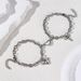 Love Lock Attraction Couple Titanium Steel Bracelet A Pair Of Simple And Fashionable Heart Shaped Lock Key Men And Women Girlfriends Bracelet Jewelry_ipsvogv.com
