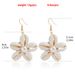 Summer Hand-woven Shell Flower Pendant Earrings Personalized Ancient Town Style Beach Earrings Women_ipsvogv.com