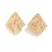 Pleated For Women New Style Personality Earrings Fashionable Trendy Irregular Temperament Jewelry Ear Studs_ipsvogv.com