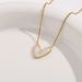 Love White Fritillaria Titanium Steel Necklace for Women 2023, Small and Luxury Design, High Sense Collar Chain, Ins_ipsvogv.com